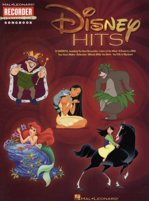 Disney Hits: Recorder Songbook - 15 Favorites