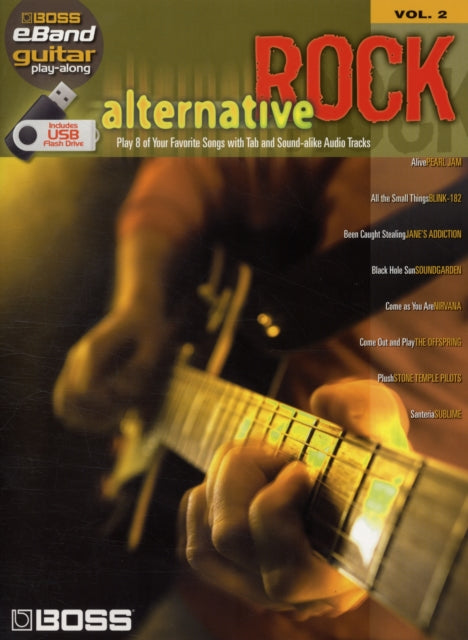 Boss Eband Guitar Play Along Volume 2 Alternative Rock Gtr BkUsb Includes Online Access Code