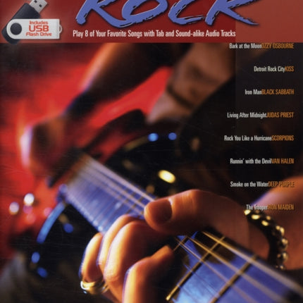 Boss Eband Guitar Play Along Volume 3 Hard Rock Gtr BkUsb Book  Usb Includes Online Access Code