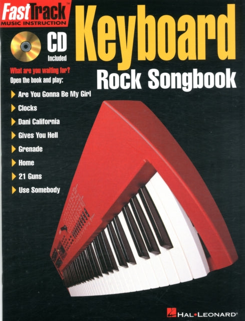 Fasttrack  Keyboard  Rock Songbook Book  CD