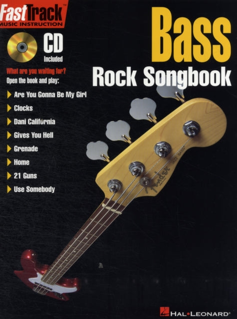 Fasttrack  Bass  Rock Songbook Book  CD