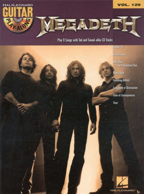 Megadeth: Guitar Play-Along Volume 129