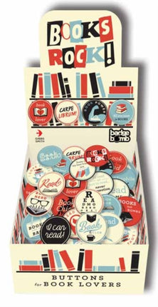 Books Rock! Badge Box: Buttons for Book Lovers