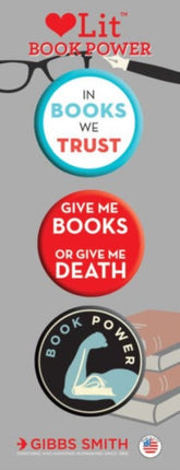 Book Power 3 Badge Set