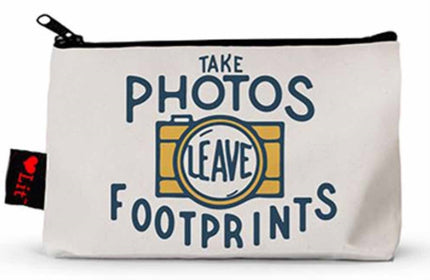 Take Photos, Leave Footprints Pencil Pouch