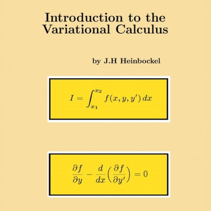 Introduction to the Variational Calculus