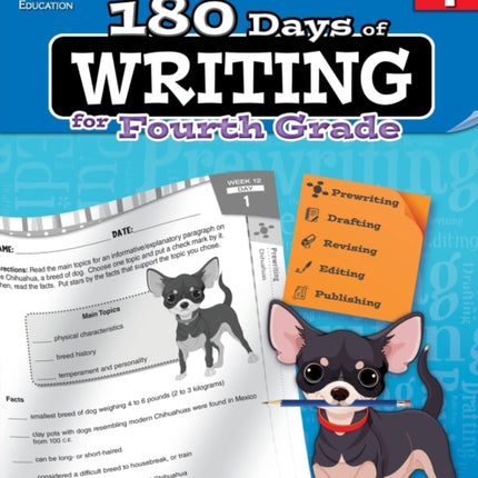 180 Days of Writing for Fourth Grade: Practice, Assess, Diagnose