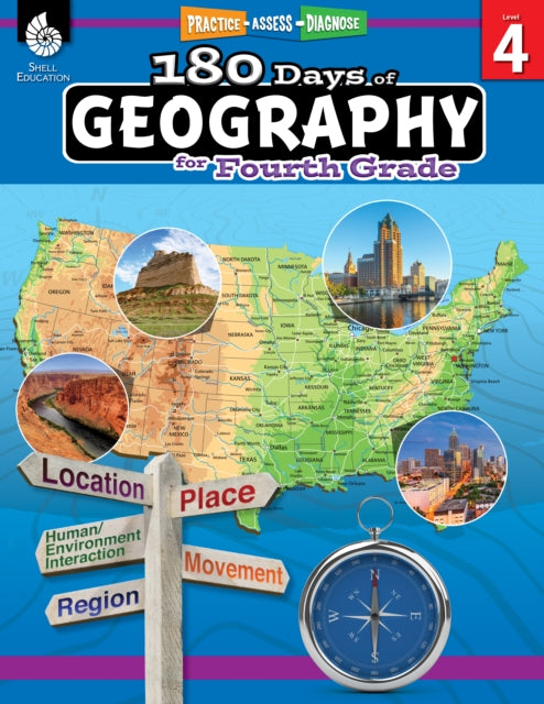 180 Days Geography for Fourth Grade
