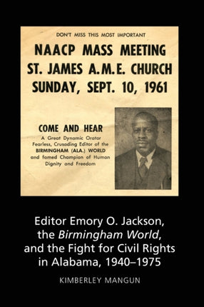 Editor Emory O. Jackson the Birmingham World and