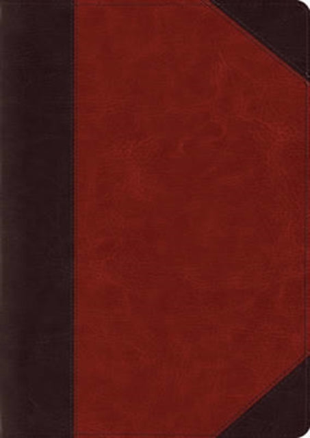 ESV Study Bible Large Print TruTone BrownCordovan Portfolio Design