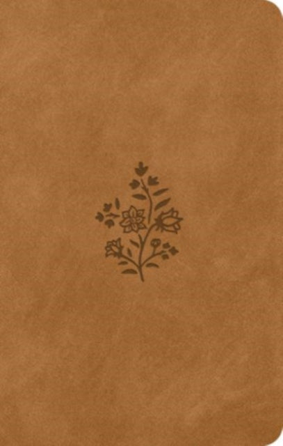 ESV Premium Gift Bible TruTone Nubuck Caramel Wildflower Design