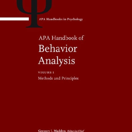 APA Handbook of Behavior Analysis