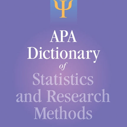 APA Dictionary of Statistics and Research Methods