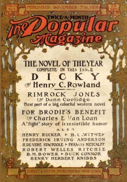 Pulp Classics: The Popular Magazine (November 7, 1916)