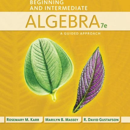 Beginning and Intermediate Algebra: A Guided Approach