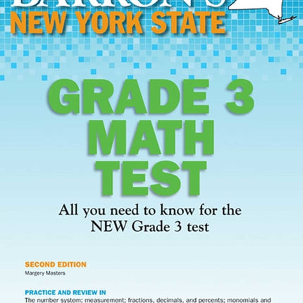 New York State Grade 3 Math Test Barrons Test Prep NY