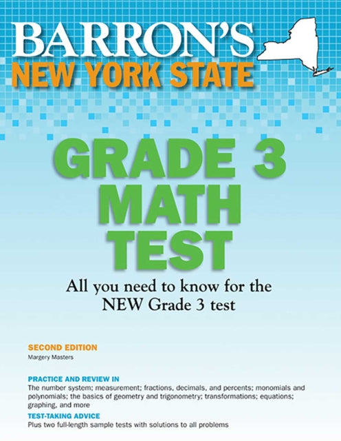 New York State Grade 3 Math Test Barrons Test Prep NY