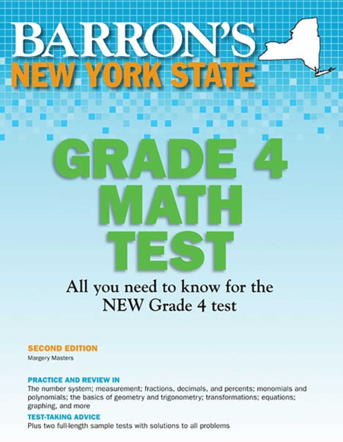 New York State Grade 4 Math Test Barrons Test Prep NY