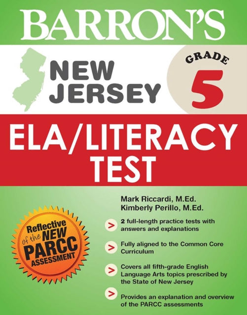 New Jersey Grade 5 ELALiteracy Test Barrons Test Prep NJ