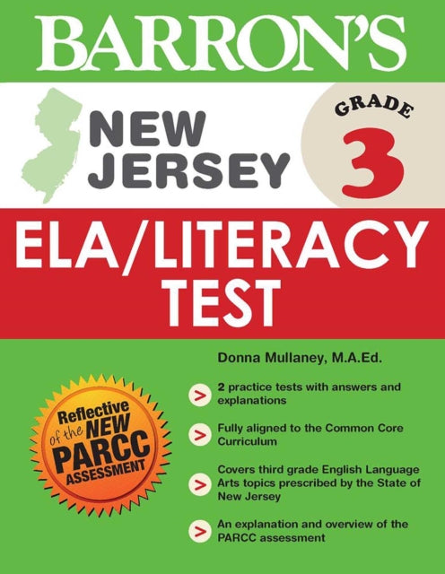 New Jersey Grade 3 ELALiteracy Test Barrons Test Prep NJ