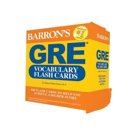 GRE Vocabulary Flash Cards Barrons Test Prep