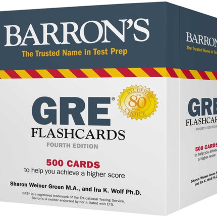 GRE Flashcards: 500 Flashcards to Help You Achieve a Higher Score