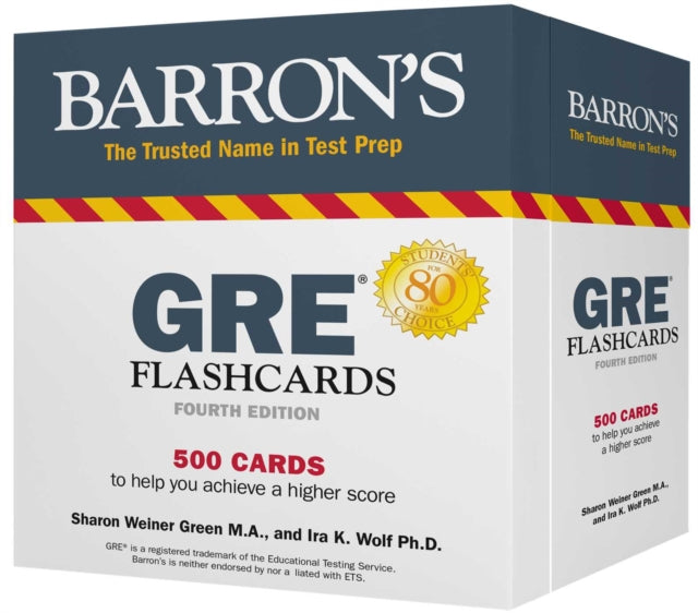 GRE Flashcards: 500 Flashcards to Help You Achieve a Higher Score