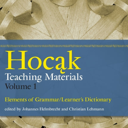 Hocak Teaching Materials Volume 1