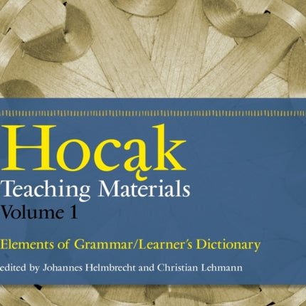 Hocak Teaching Materials Volume 1