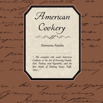 American Cookery