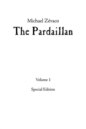 Michael Zevacos The Pardaillan
