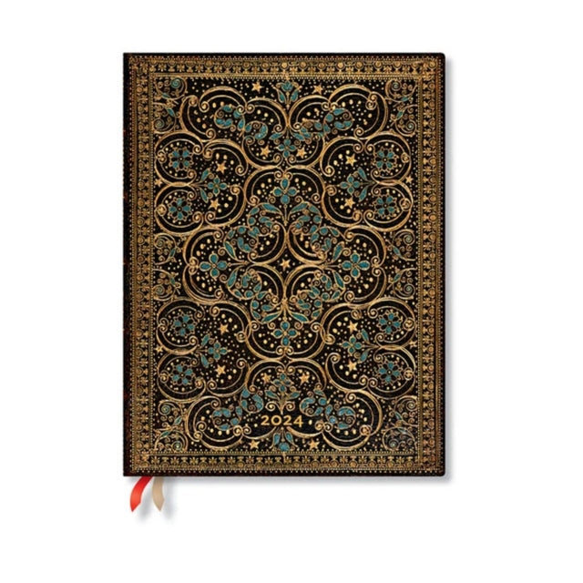 Restoration (The Queen’s Binding) Ultra Vertical 12-month Dayplanner 2024 (Elastic Band Closure)