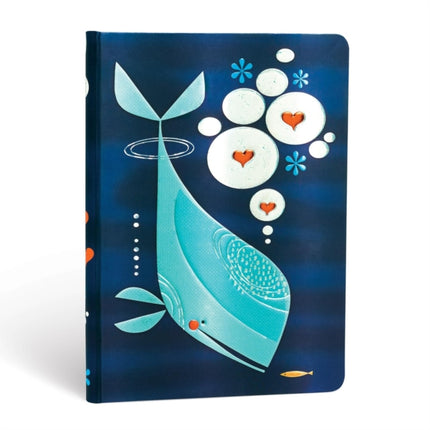 Whale and Friend Lined Hardcover Journal