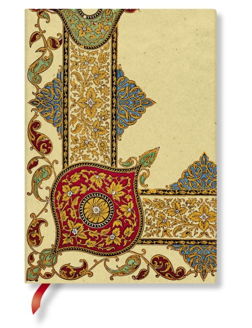 Visions of Paisley Ivory Kraft (Lyon Florals) Midi Lined Softcover Flexi Journal