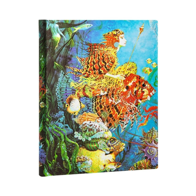 Sea Fantasies Ultra Lined Hardcover Journal (Elastic Band Closure)