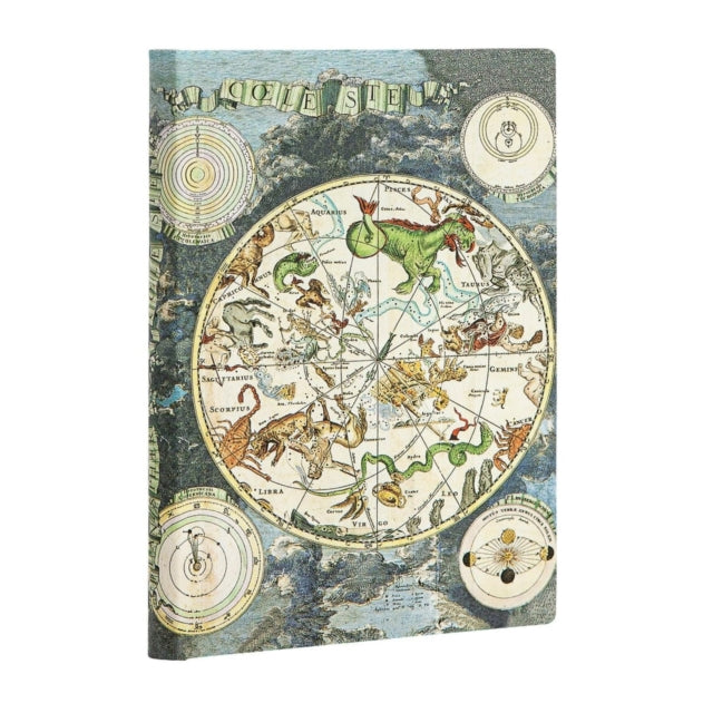 Celestial Planisphere Mini Lined Softcover Flexi Journal