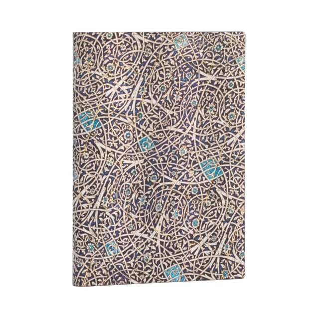 Granada Turquoise (Moorish Mosaic) Midi Unlined Journal