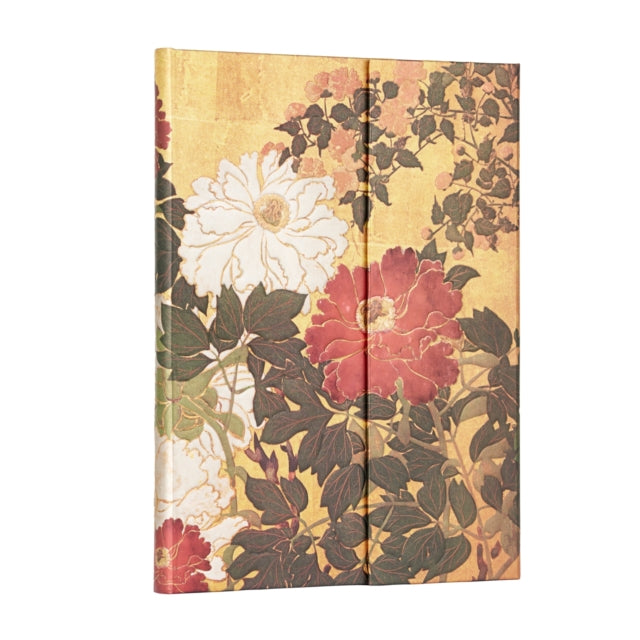 Natsu (Rinpa Florals) Ultra Lined Hardback Journal (Wrap Closure)