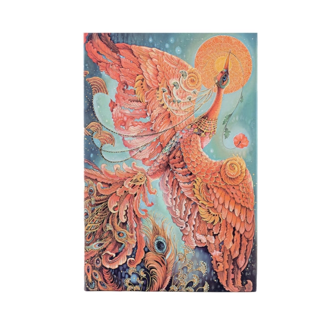 Firebird (Birds of Happiness) Mini Lined Hardback Journal (Elastic Band Closure)