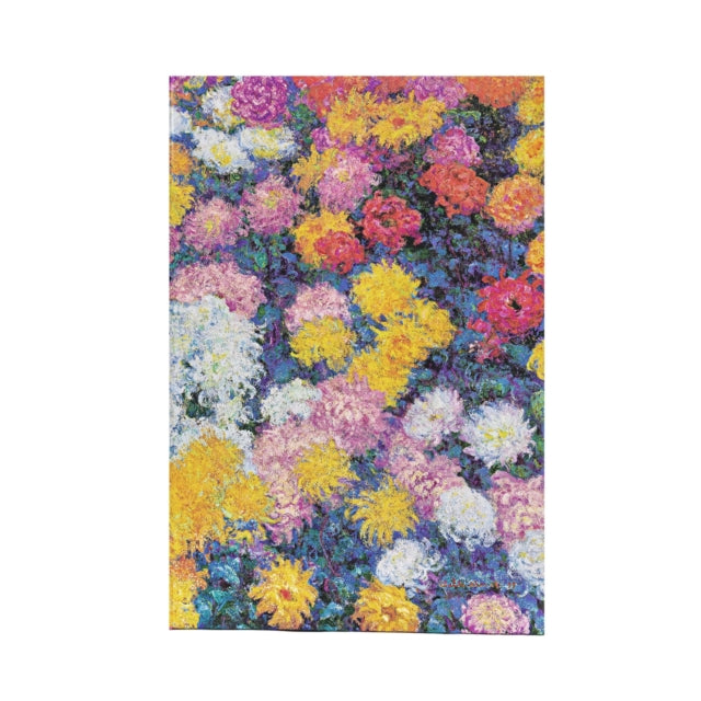 Monet’s Chrysanthemums Mini Unlined Hardback Journal (Elastic Band Closure)