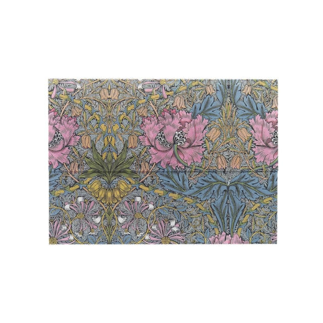 Morris Pink Honeysuckle (William Morris) Document Folder (Wrap Closure)