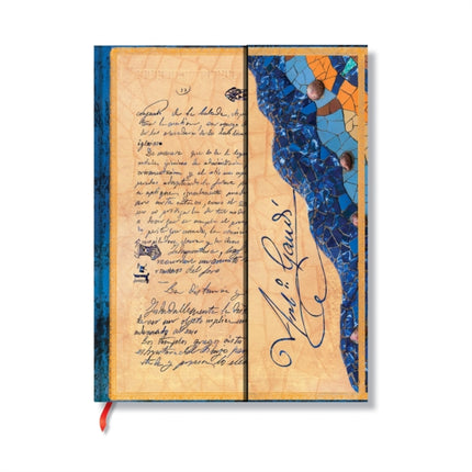 Gaudi The Manuscript of Reus Embellished Manuscripts Collection Ultra Lined Hardback Journal Elastic Band Closure