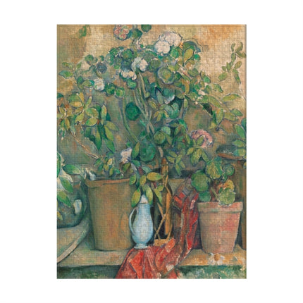 Cezannes Terracotta Pots and Flowers 1000 Piece