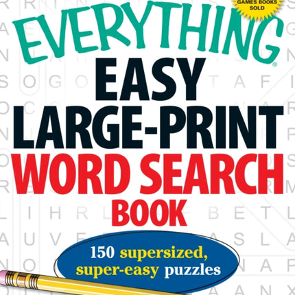 The Everything Easy LargePrint Word Search Book 150 supersized supereasy puzzles Everything Hobbies  Games