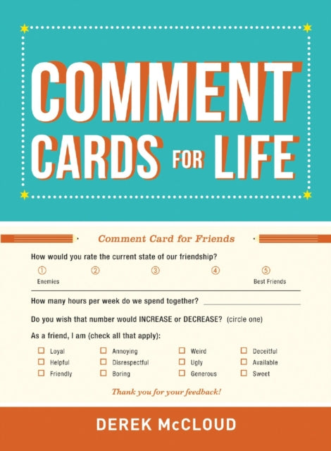 Comment Cards for Life