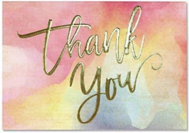 Ty Note Watercolor Sunset
