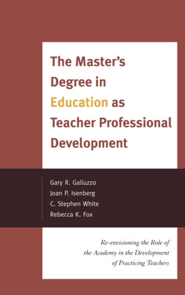 The Masters Degree in Education as Teacher