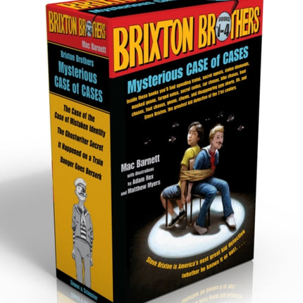 Brixton Brothers Mysterious Case of Cases (Boxed Set): The Case of the Case of Mistaken Identity; The Ghostwriter Secret; It Happened on a Train; Danger Goes Berserk