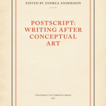 Postscript: Writing After Conceptual Art