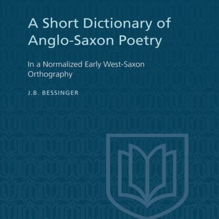 A Short Dictionary of AngloSaxon Poetry